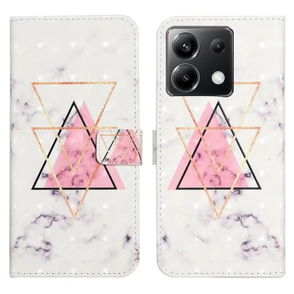 For Xiaomi Poco X6 5G / Redmi Note 13 Pro 5G Case 3D Creative Pattern PU Leather Stand Phone Cover