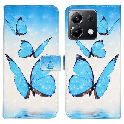 For Xiaomi Poco X6 5G / Redmi Note 13 Pro 5G Case 3D Creative Pattern PU Leather Stand Phone Cover