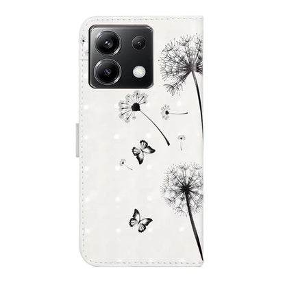 For Xiaomi Poco X6 5G / Redmi Note 13 Pro 5G Case 3D Creative Pattern PU Leather Stand Phone Cover