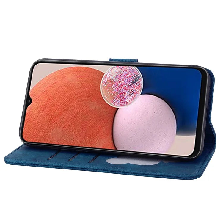 For Samsung Galaxy A16 5G Case Flip Stand Leather Phone Cover Cherry Blossom Cat Imprinted