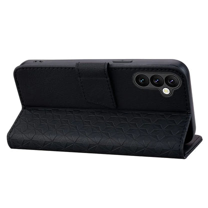 For Samsung Galaxy A16 5G Case Rhombus Pattern Leather Wallet Phone Cover