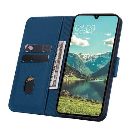 For Samsung Galaxy A16 5G Case Rhombus Pattern Leather Wallet Phone Cover