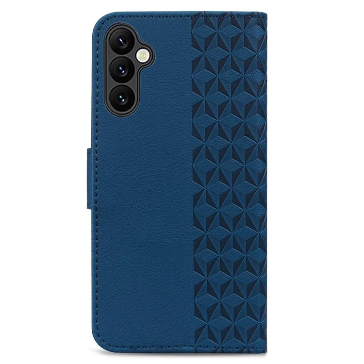 For Samsung Galaxy A16 5G Case Rhombus Pattern Leather Wallet Phone Cover