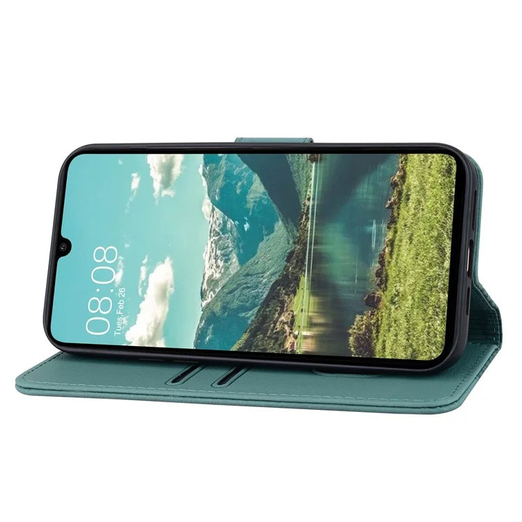 For Samsung Galaxy A16 5G Case Rhombus Pattern Leather Wallet Phone Cover