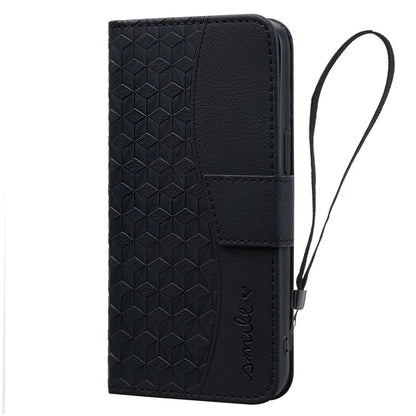 For Samsung Galaxy S24 FE Case Rhombus Pattern Leather Wallet Phone Cover