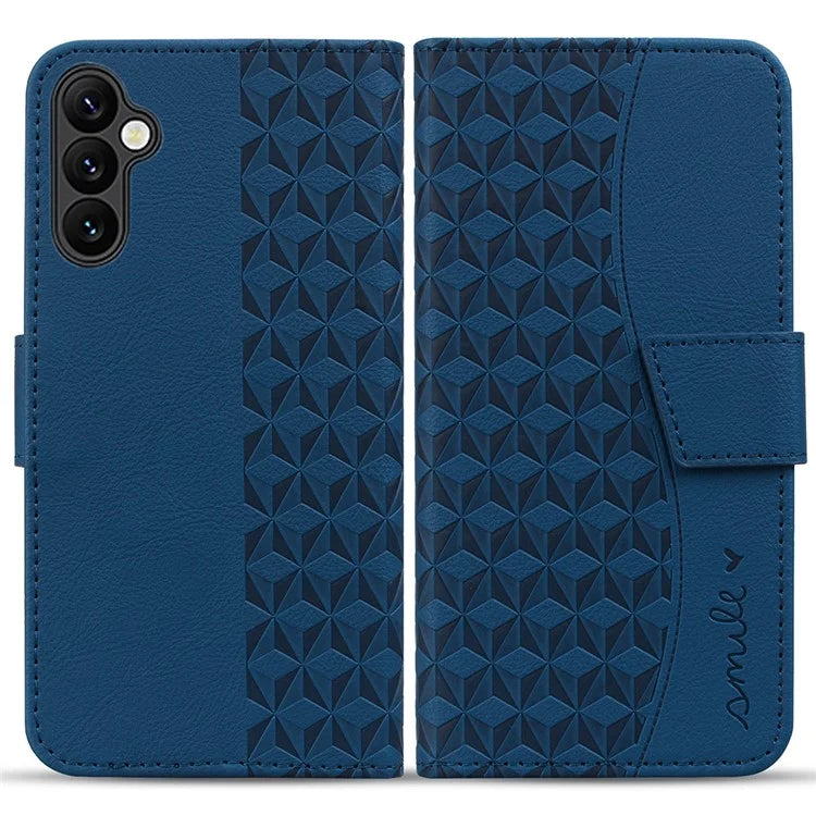For Samsung Galaxy S24 FE Case Rhombus Pattern Leather Wallet Phone Cover