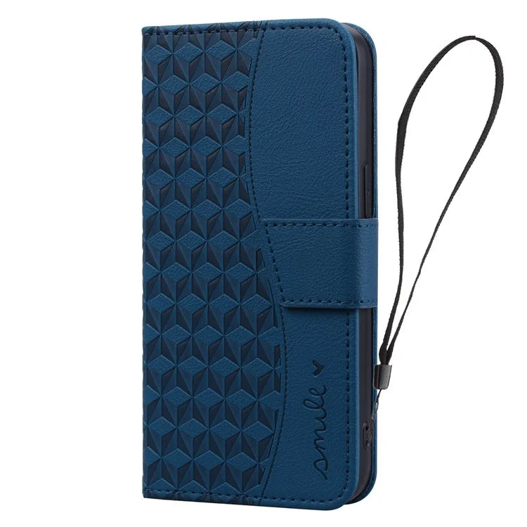 For Samsung Galaxy S24 FE Case Rhombus Pattern Leather Wallet Phone Cover