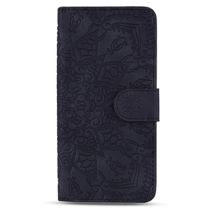 For Samsung Galaxy S24 FE Case PU Leather Wallet Flip Phone Cover Flower Imprinted