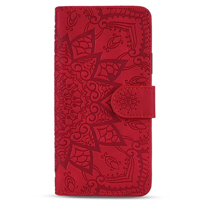 For Samsung Galaxy S24 FE Case PU Leather Wallet Flip Phone Cover Flower Imprinted