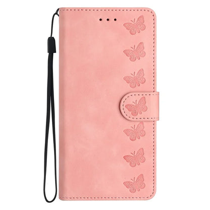 For Samsung Galaxy A06 Case Imprinted Butterfly Leather Wallet Phone Cover