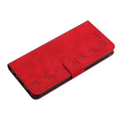 For Samsung Galaxy A06 Case Imprinted Butterfly Leather Wallet Phone Cover