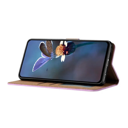 For Samsung Galaxy A06 Case Imprinted Butterfly Leather Wallet Phone Cover
