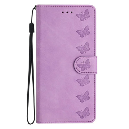 For Samsung Galaxy A06 Case Imprinted Butterfly Leather Wallet Phone Cover