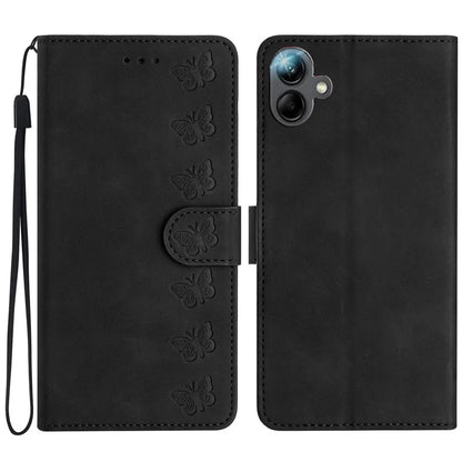 For Samsung Galaxy A06 Case Imprinted Butterfly Leather Wallet Phone Cover