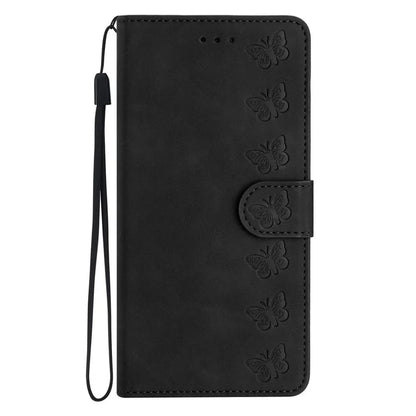 For Samsung Galaxy A06 Case Imprinted Butterfly Leather Wallet Phone Cover