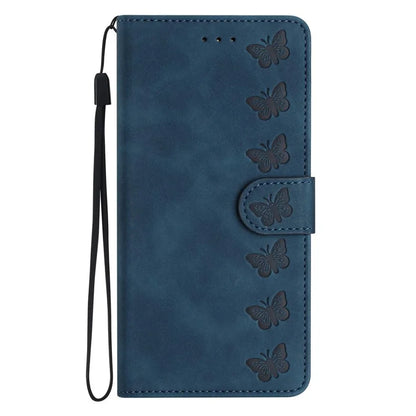 For Samsung Galaxy A06 Case Imprinted Butterfly Leather Wallet Phone Cover
