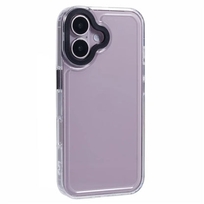 For iPhone 16 Plus Clear Phone Case PC+TPU Hybrid Back Cover