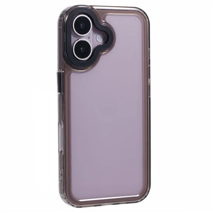 For iPhone 16 Plus Clear Phone Case PC+TPU Hybrid Back Cover