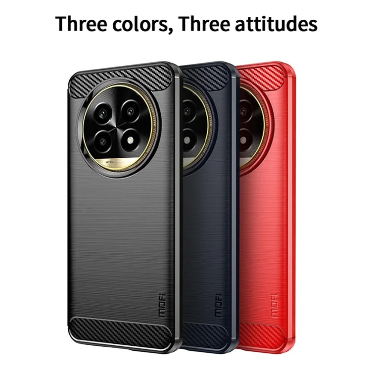 MOFI JK TPU Series-1 For Realme 13 Pro+ 5G / 13 Pro 5G Case Carbon Fiber Texture TPU Soft Phone Cover