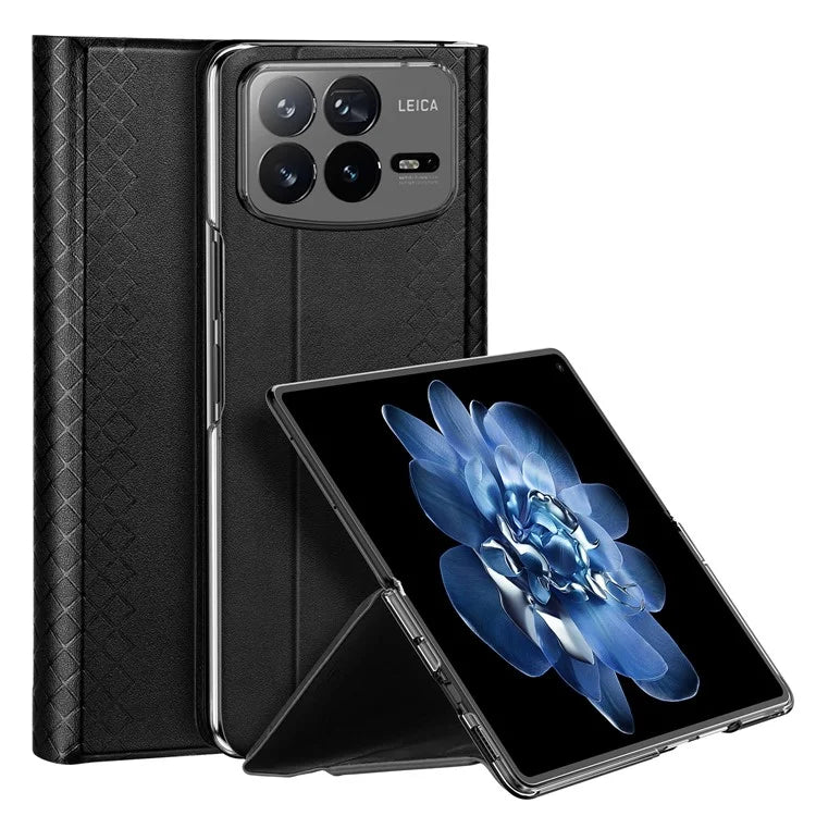 DUX DUCIS Bril Series for Xiaomi Mix Fold 4 5G Case Leather+PC Stand Phone Cover
