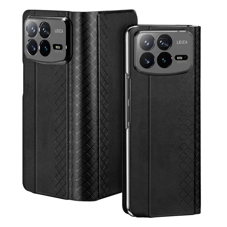 DUX DUCIS Bril Series for Xiaomi Mix Fold 4 5G Case Leather+PC Stand Phone Cover