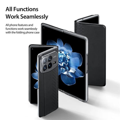 DUX DUCIS Bril Series for Xiaomi Mix Fold 4 5G Case Leather+PC Stand Phone Cover