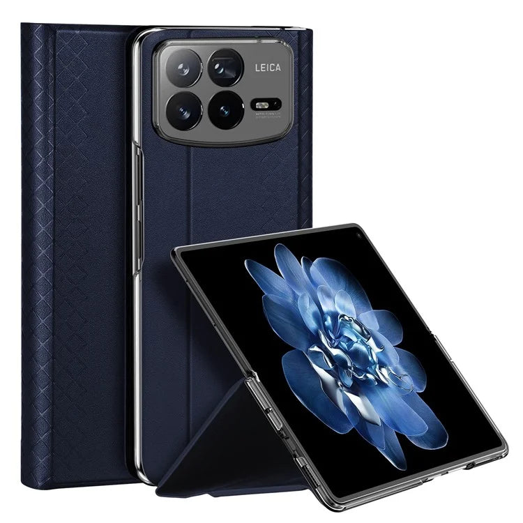 DUX DUCIS Bril Series for Xiaomi Mix Fold 4 5G Case Leather+PC Stand Phone Cover