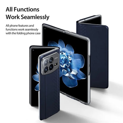 DUX DUCIS Bril Series for Xiaomi Mix Fold 4 5G Case Leather+PC Stand Phone Cover