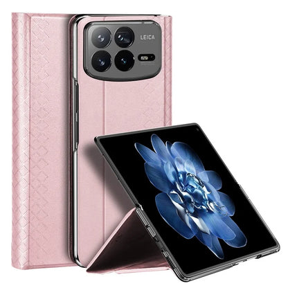 DUX DUCIS Bril Series for Xiaomi Mix Fold 4 5G Case Leather+PC Stand Phone Cover