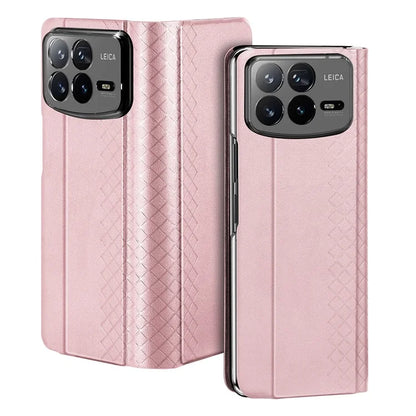 DUX DUCIS Bril Series for Xiaomi Mix Fold 4 5G Case Leather+PC Stand Phone Cover