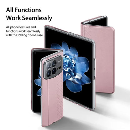 DUX DUCIS Bril Series for Xiaomi Mix Fold 4 5G Case Leather+PC Stand Phone Cover