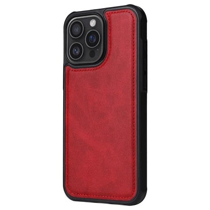 KT Leather Series-4 For iPhone 16 Pro Max Case 2 in 1 Detachable Wallet Leather Phone Cover