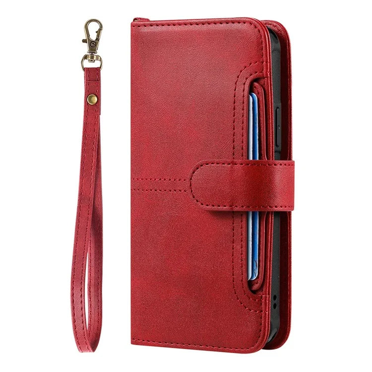 KT Leather Series-4 For iPhone 16 Pro Max Case 2 in 1 Detachable Wallet Leather Phone Cover