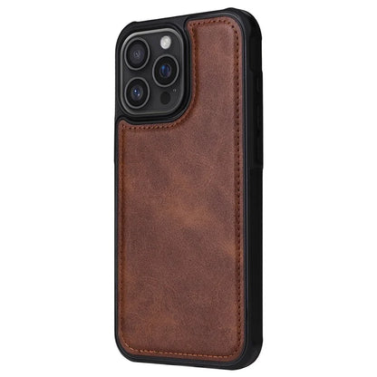 KT Leather Series-4 For iPhone 16 Pro Max Case 2 in 1 Detachable Wallet Leather Phone Cover