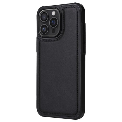 KT Leather Series-4 For iPhone 16 Pro Max Case 2 in 1 Detachable Wallet Leather Phone Cover
