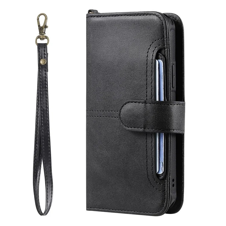 KT Leather Series-4 For iPhone 16 Pro Max Case 2 in 1 Detachable Wallet Leather Phone Cover