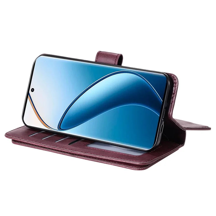 KT Multi-Functional Series-1 For Realme 13 Pro 5G / 13 Pro+ 5G / P1 Pro 5G / 12 Pro 5G / 12 Pro+ 5G Case 10 Card Holder Leather Phone Cover Stand