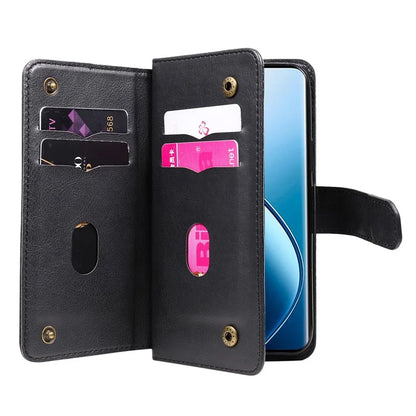 KT Multi-Functional Series-1 For Realme 13 Pro 5G / 13 Pro+ 5G / P1 Pro 5G / 12 Pro 5G / 12 Pro+ 5G Case 10 Card Holder Leather Phone Cover Stand