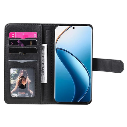 KT Multi-Functional Series-1 For Realme 13 Pro 5G / 13 Pro+ 5G / P1 Pro 5G / 12 Pro 5G / 12 Pro+ 5G Case 10 Card Holder Leather Phone Cover Stand