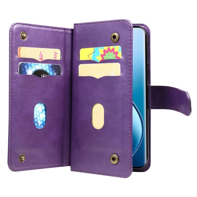 KT Multi-Functional Series-1 For Realme 13 Pro 5G / 13 Pro+ 5G / P1 Pro 5G / 12 Pro 5G / 12 Pro+ 5G Case 10 Card Holder Leather Phone Cover Stand