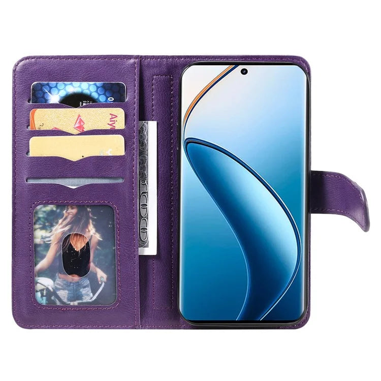 KT Multi-Functional Series-1 For Realme 13 Pro 5G / 13 Pro+ 5G / P1 Pro 5G / 12 Pro 5G / 12 Pro+ 5G Case 10 Card Holder Leather Phone Cover Stand