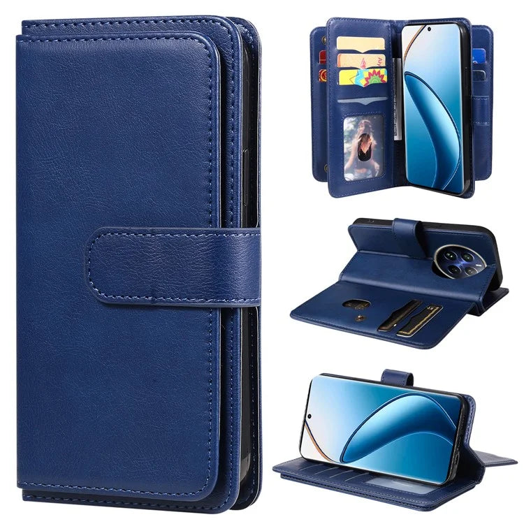 KT Multi-Functional Series-1 For Realme 13 Pro 5G / 13 Pro+ 5G / P1 Pro 5G / 12 Pro 5G / 12 Pro+ 5G Case 10 Card Holder Leather Phone Cover Stand