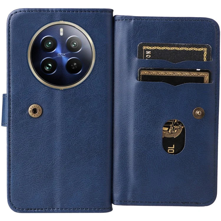 KT Multi-Functional Series-1 For Realme 13 Pro 5G / 13 Pro+ 5G / P1 Pro 5G / 12 Pro 5G / 12 Pro+ 5G Case 10 Card Holder Leather Phone Cover Stand