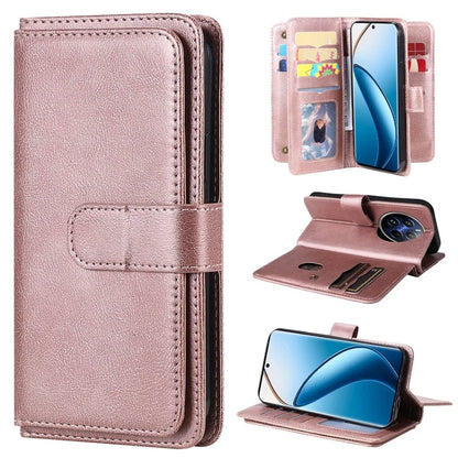 KT Multi-Functional Series-1 For Realme 13 Pro 5G / 13 Pro+ 5G / P1 Pro 5G / 12 Pro 5G / 12 Pro+ 5G Case 10 Card Holder Leather Phone Cover Stand
