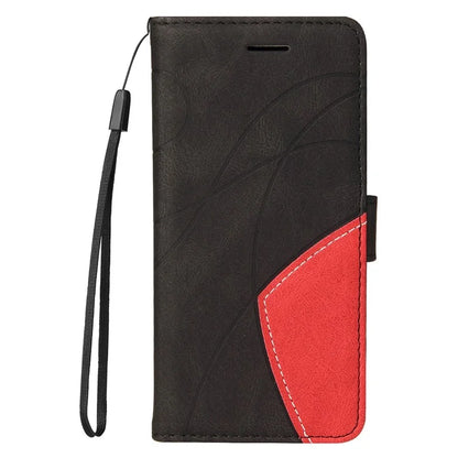 KT Leather Series-1 For Realme 13 Pro 5G / 13 Pro+ 5G / P1 Pro 5G / 12 Pro 5G / 12 Pro+ 5G Leather Case Color Splicing Phone Cover Wallet Stand