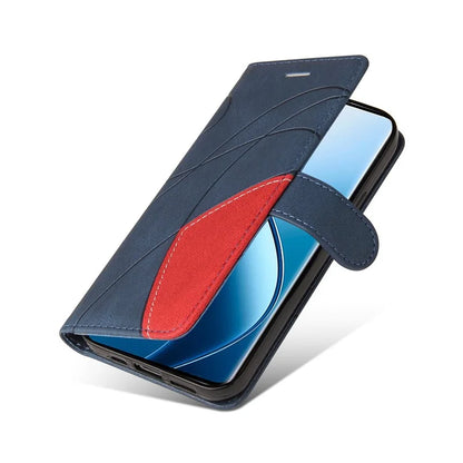 KT Leather Series-1 For Realme 13 Pro 5G / 13 Pro+ 5G / P1 Pro 5G / 12 Pro 5G / 12 Pro+ 5G Leather Case Color Splicing Phone Cover Wallet Stand