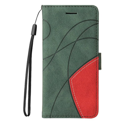 KT Leather Series-1 For Realme 13 Pro 5G / 13 Pro+ 5G / P1 Pro 5G / 12 Pro 5G / 12 Pro+ 5G Leather Case Color Splicing Phone Cover Wallet Stand