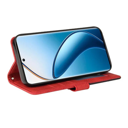 KT Leather Series-1 For Realme 13 Pro 5G / 13 Pro+ 5G / P1 Pro 5G / 12 Pro 5G / 12 Pro+ 5G Leather Case Color Splicing Phone Cover Wallet Stand