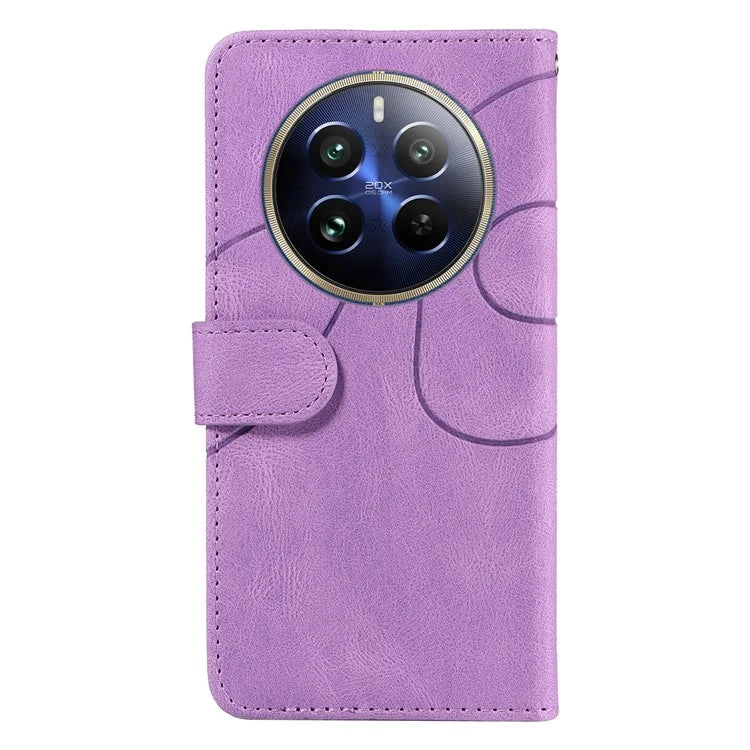 KT Leather Series-1 For Realme 13 Pro 5G / 13 Pro+ 5G / P1 Pro 5G / 12 Pro 5G / 12 Pro+ 5G Leather Case Color Splicing Phone Cover Wallet Stand