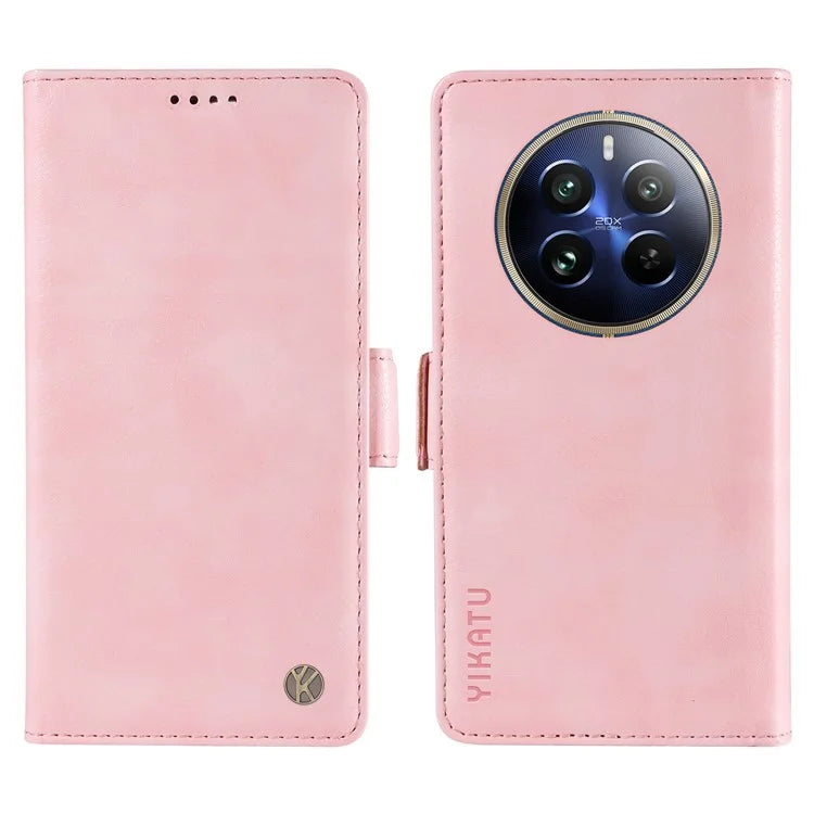 YIKATU YK-007 For Realme 13 Pro 5G / 13 Pro+ 5G / P1 Pro 5G / 12 Pro 5G / 12 Pro+ 5G Case Side Buckle PU Leather Phone Cover Litchi Texture